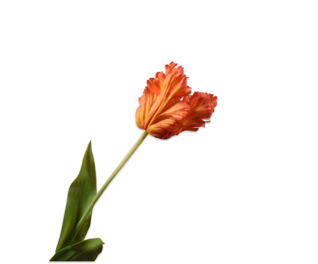 Kunstbloem Tulp Steel Oranje | 71 cm