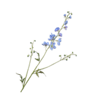 Fleur artificielle Branche de Delphinium Bleu | 101 cm