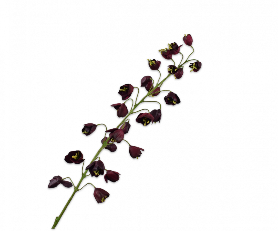 Branche de fritillaire artificielle bordeaux | 111 cm