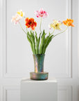Kunstblume Tulpe Stiel Creme/Rosa RT | 72 cm