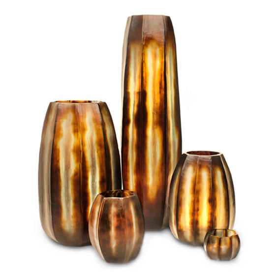 Vase Koonam M | Beurre/Marron