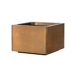 Cuprum Cube Pflanzenkübel 140x140 cm | Weathered Brass