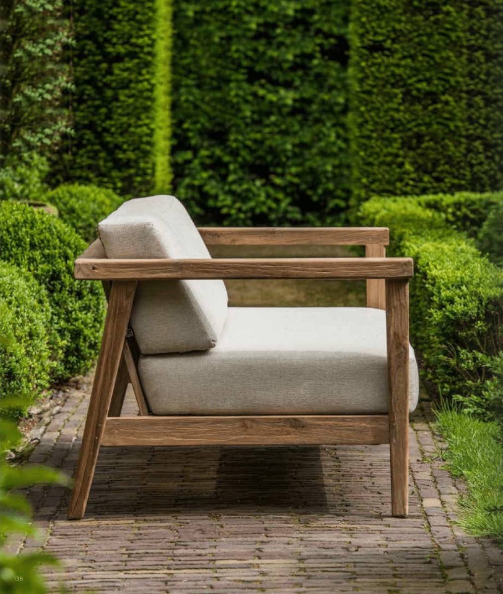 2-Seater Copenhague | Teak Natural Grey - NU PUUR & GROEN