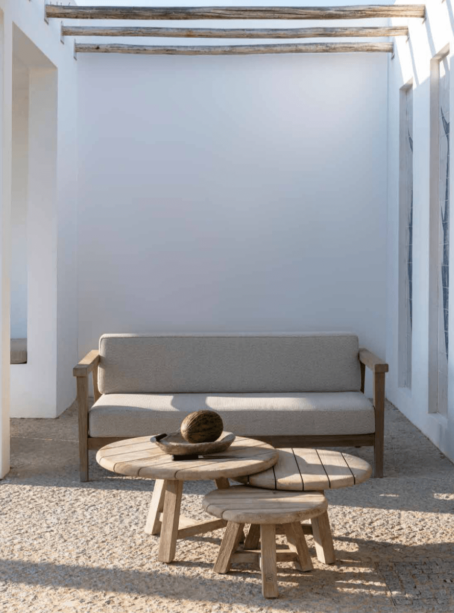 2-Seater Copenhague | Teak Natural Grey - NU PUUR & GROEN
