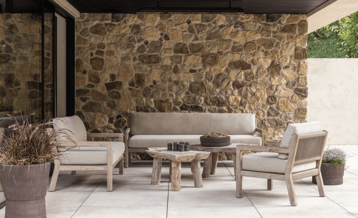 2-Seater Mario | Teak Natural Grey / Rope - NU PUUR & GROEN