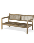 2-Seater Mario | Teak Natural Grey / Rope - NU PUUR & GROEN