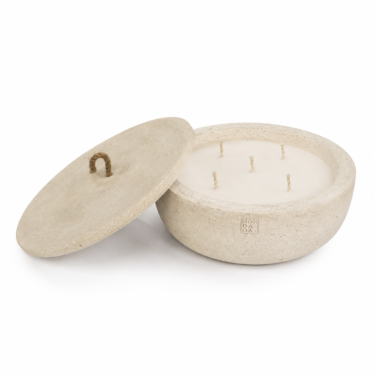 Buitenkaars Urban Outdoor Medium + Deksel | Ecru