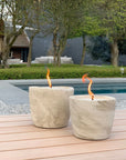 Buitenkaars Urban Outdoor Medium + Deksel | Ecru