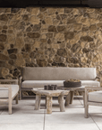 3-Seater Mario | Teak Natural Grey / Rope - NU PUUR & GROEN