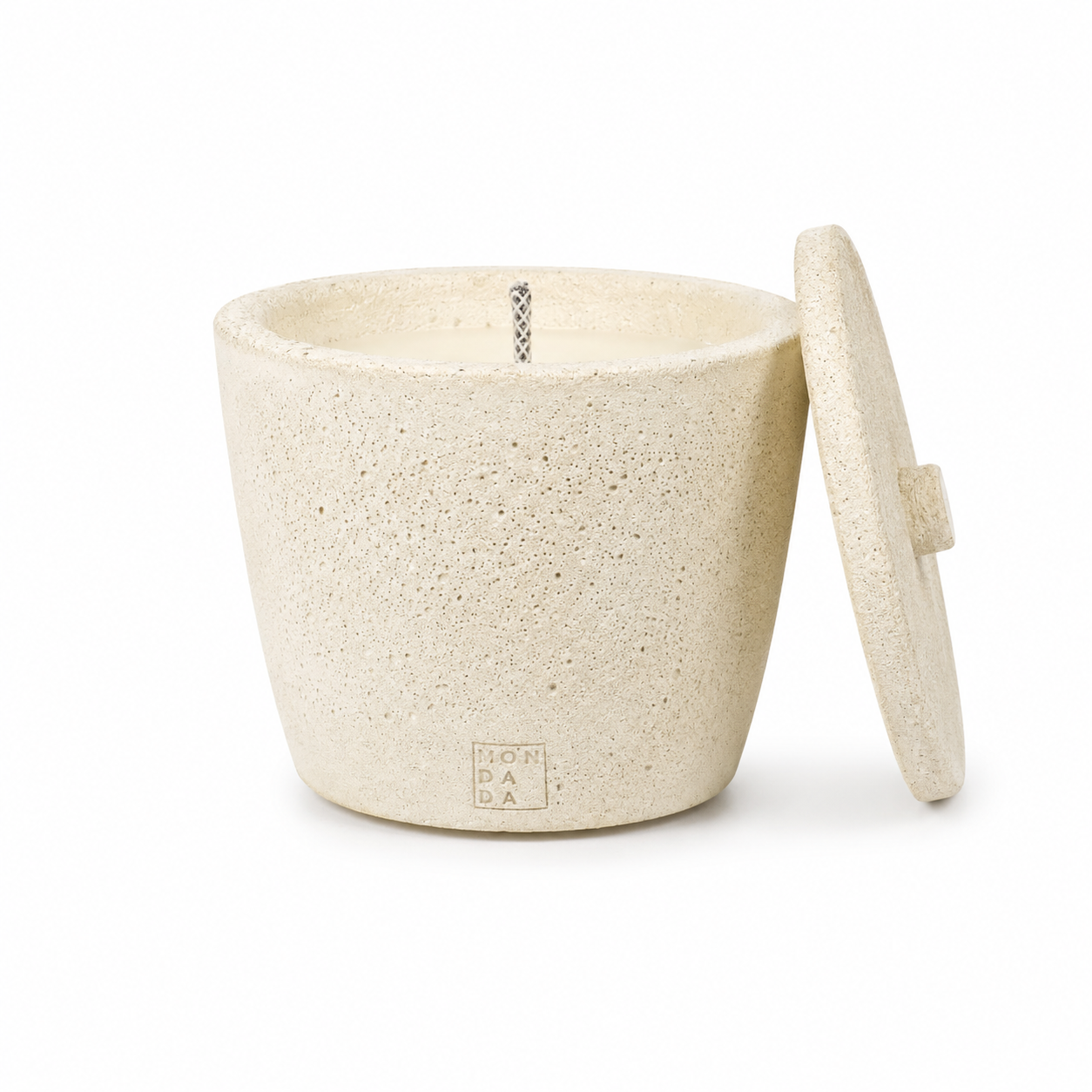 Buitenkaars Urban Outdoor Medium + Deksel | Ecru