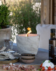Buitenkaars Urban Outdoor Medium + Deksel | Ecru