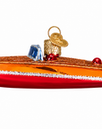 Weihnachtsornament | Klassisches Holzboot | 9 cm