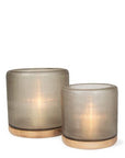 Windlicht Mumbai M | Smokegrey/Oak