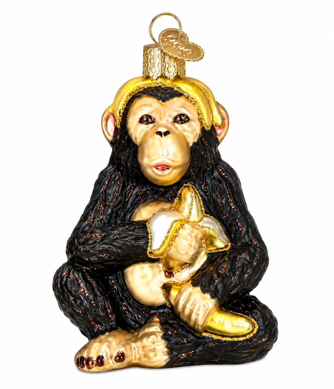 Weihnachtsornament | Schimpanse | 10 cm