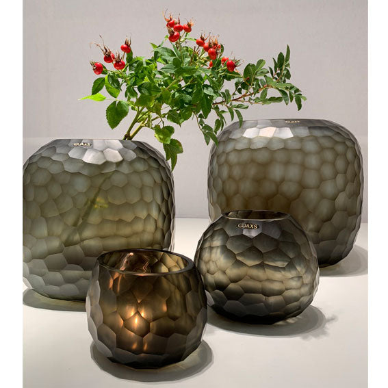 Vase Somba S | Indigo/Gris Fumé