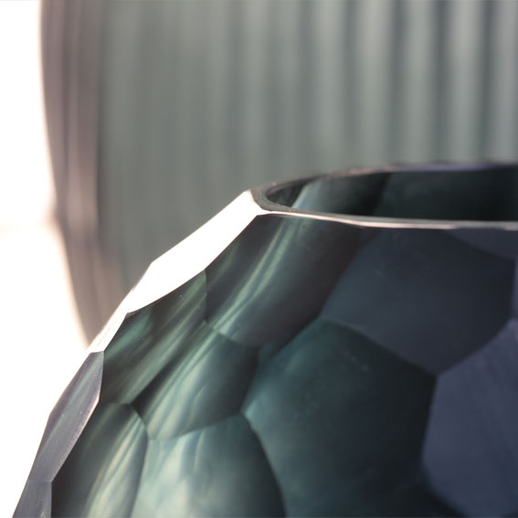 Vase Somba S | Ozeanblau/Indigo
