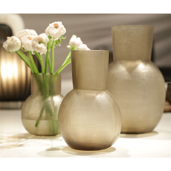 Vase Yeola S | Rauchgrau