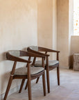 Armchair Faye | Teak Woodstain Emas Brown