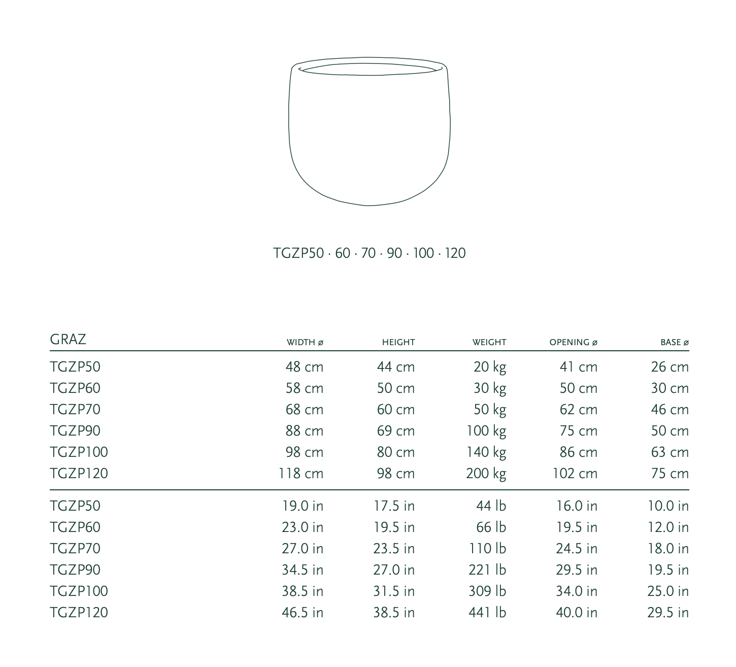 DOMANI Topf "GRAZ" | Natural Grey