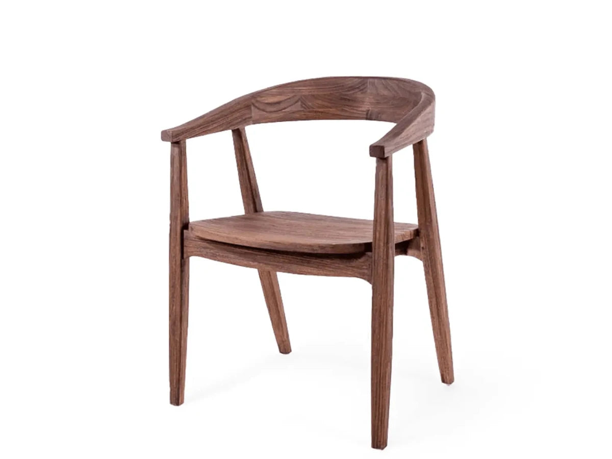 Armchair Faye | Teak Woodstain Emas Brown - NU PUUR & GROEN