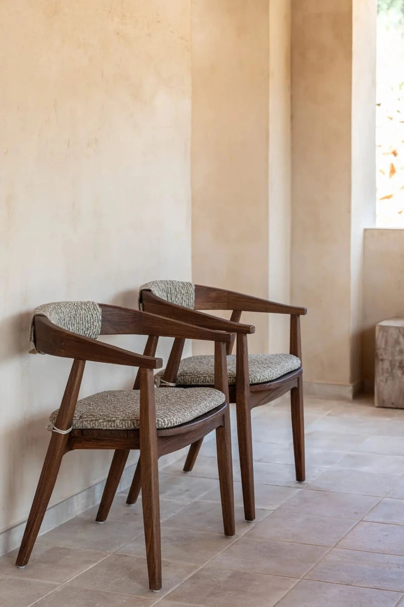 Armchair Faye | Teak Woodstain Emas Brown - NU PUUR & GROEN