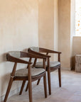 Armchair Faye | Teak Woodstain Emas Brown - NU PUUR & GROEN