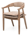 Armchair Faye Wicker Seat | Teak Natural Grey - NU PUUR & GROEN