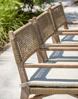 Armchair Fiona | Teak Natural Grey / PE Wicker Antique Weed - NU PUUR & GROEN