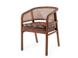 Armchair Imen | Teak Woodstain Emas Brown / PE Wicker Blend