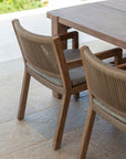 Armchair Mario | Teak Natural Grey / Rope - NU PUUR & GROEN