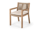 Armchair Mario | Teak Natural Grey / Rope