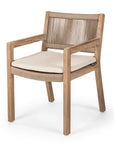 Armchair Mario | Teak Natural Grey / Rope - NU PUUR & GROEN