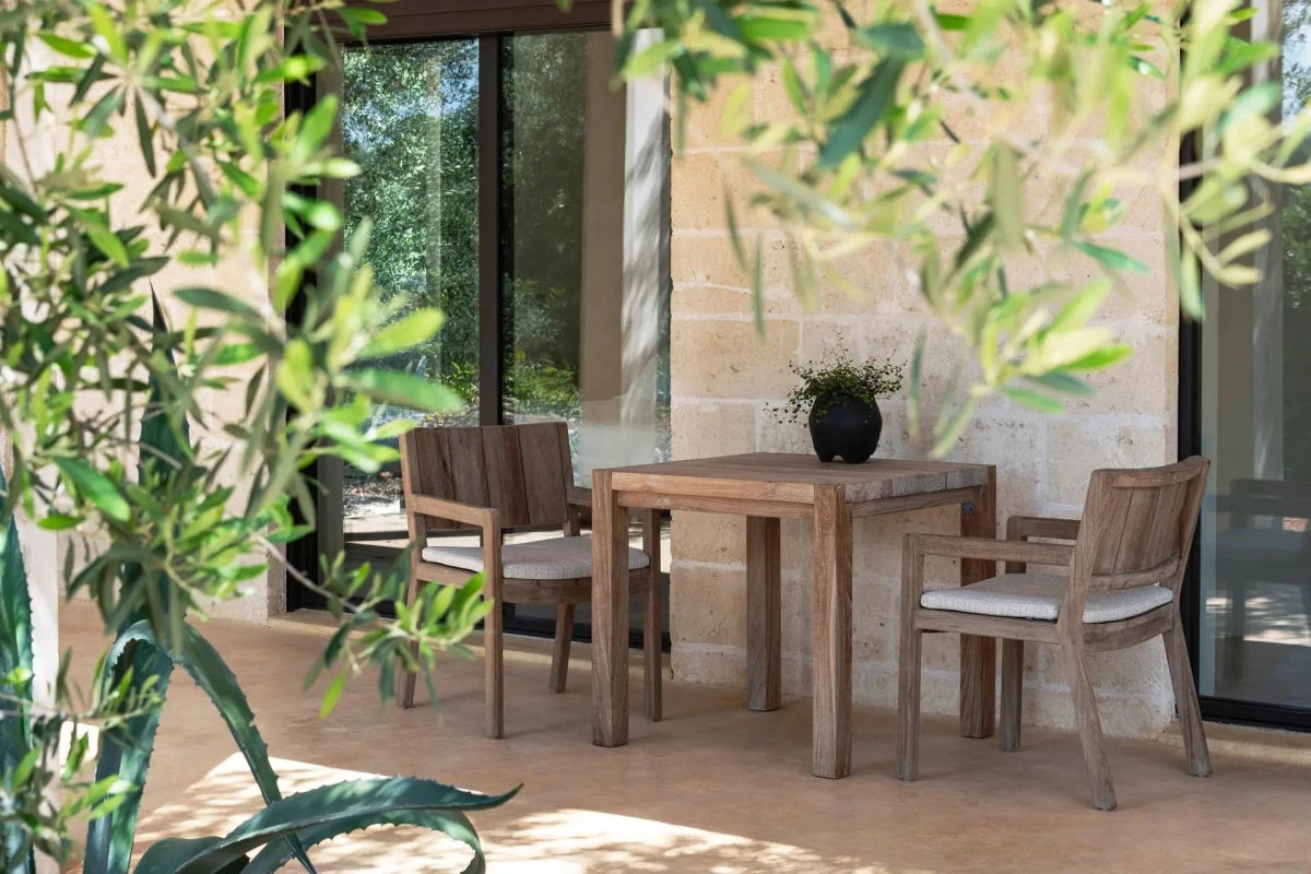 Armchair Mario | Teak Natural Grey - NU PUUR & GROEN