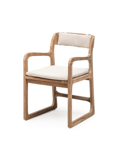 Armchair Sally | Reclaimed Teak Natural Grey - NU PUUR & GROEN