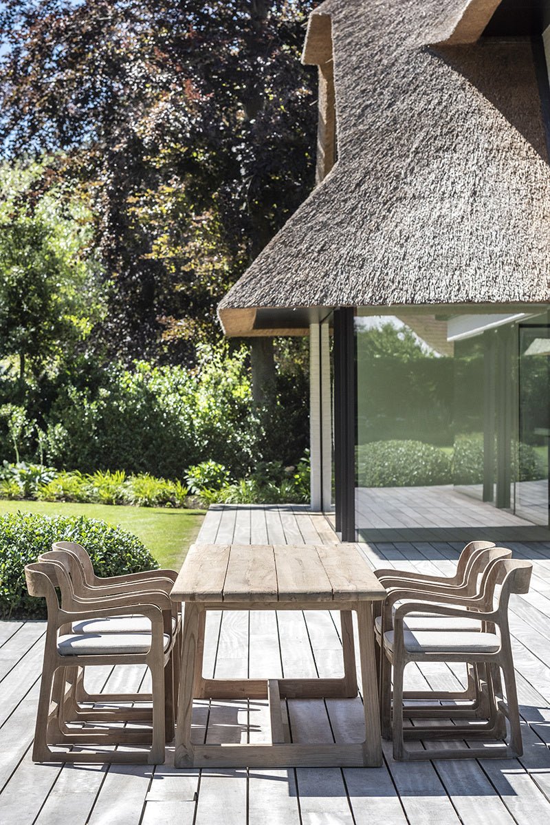Armchair Sally | Reclaimed Teak Natural Grey - NU PUUR & GROEN
