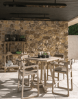 Bar Chair Sally | Teak Natural Grey - NU PUUR & GROEN