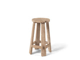 Bar Stool Alex | Teak Natural Grey