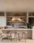 Bar Stool Asti | Teak Natural Grey - NU PUUR & GROEN