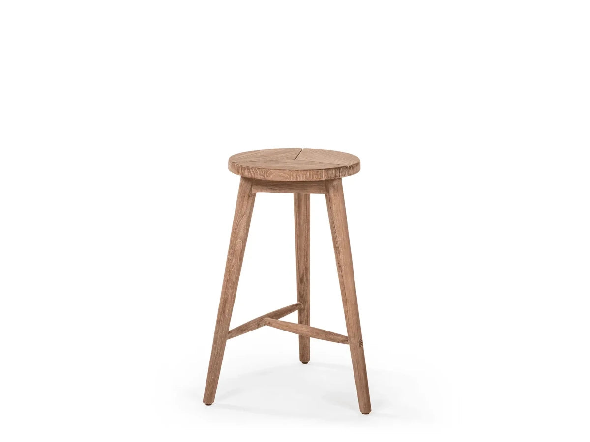 Bar Stool Asti | Teak Natural Grey - NU PUUR & GROEN