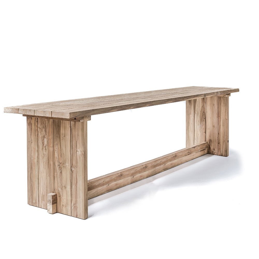 Bar Table Alexi Large | Reclaimed Teak Natural Grey - NU PUUR & GROEN