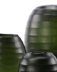 Vase Belly L | Schwarz Stahlgrau