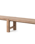 Bench Jacoba Large | Teak Natural Grey - NU PUUR & GROEN