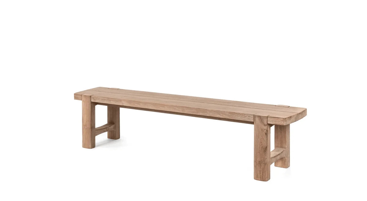Bench Jacoba Small | Teak Natural Grey - NU PUUR & GROEN