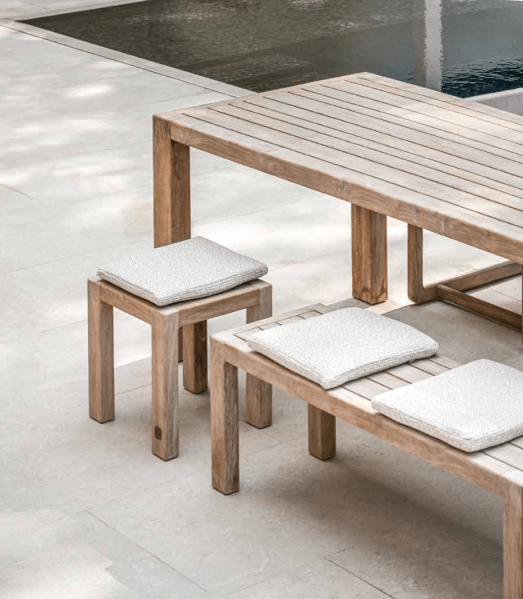 Bench Sandy Small | Reclaimed Teak Natural Grey - NU PUUR & GROEN