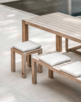 Bench Sandy Small | Reclaimed Teak Natural Grey - NU PUUR & GROEN