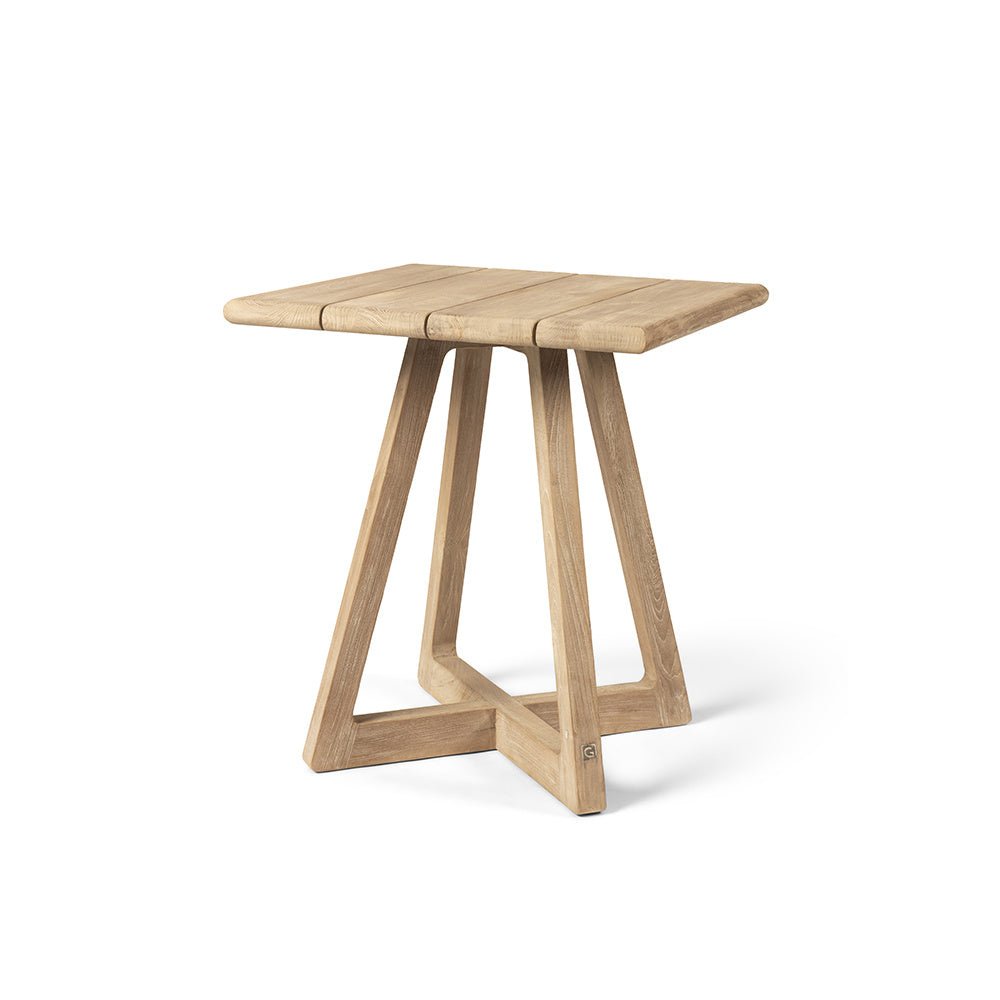 Bistro Bar Table Dennis | Teak Natural Grey - NU PUUR & GROEN