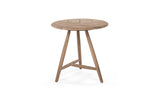 Bistro Round Table Faye | Teak Natural Grey