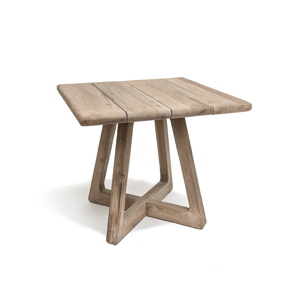 Bistro Table Dennis | Reclaimed Teak Natural Grey - NU PUUR & GROEN