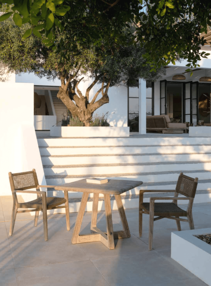 Bistro Table Dennis | Reclaimed Teak Natural Grey - NU PUUR & GROEN