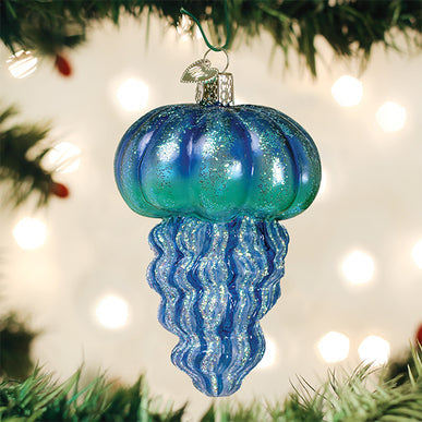 Blauwe Jellyfish | Kerst ornament